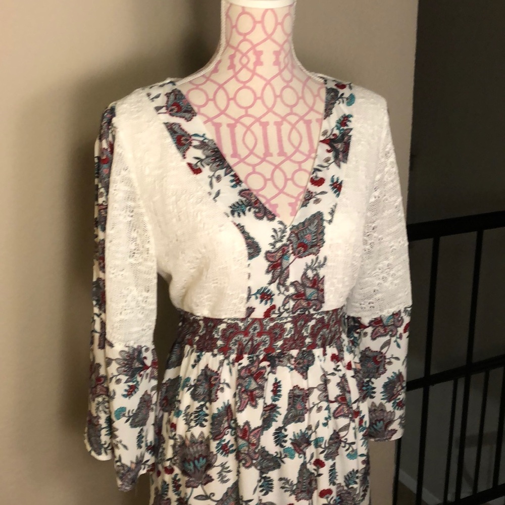 Print and knit tunic